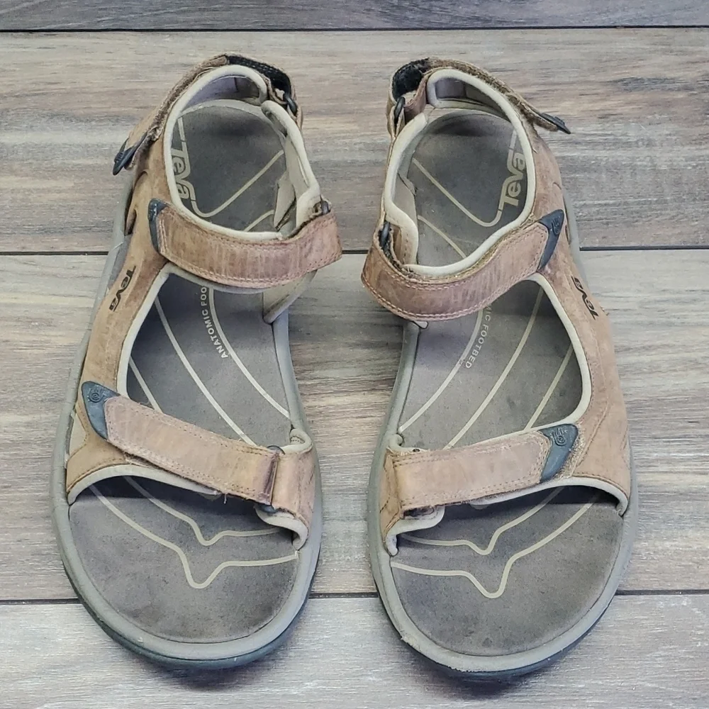 Teva Mens Outdoor Hiking Hook&loop Sandals shoes sz 12